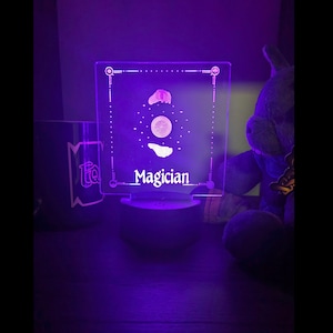 EverQuest Inspired Magician LED Acrylic Desk Light Night Light