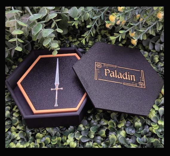 EverQuest Inspired Paladin 3d Printed Drink Coasters - Personalizable! Gamer Gift, Gift For Him, Norrath