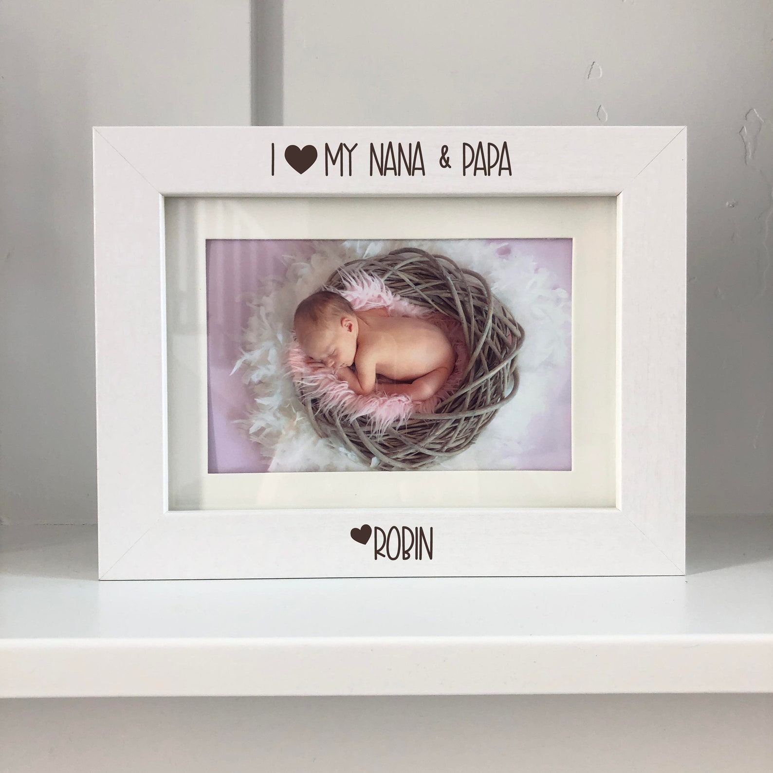I Love My Nana & Papa Picture Frame Engraved Picture Frame Etsy