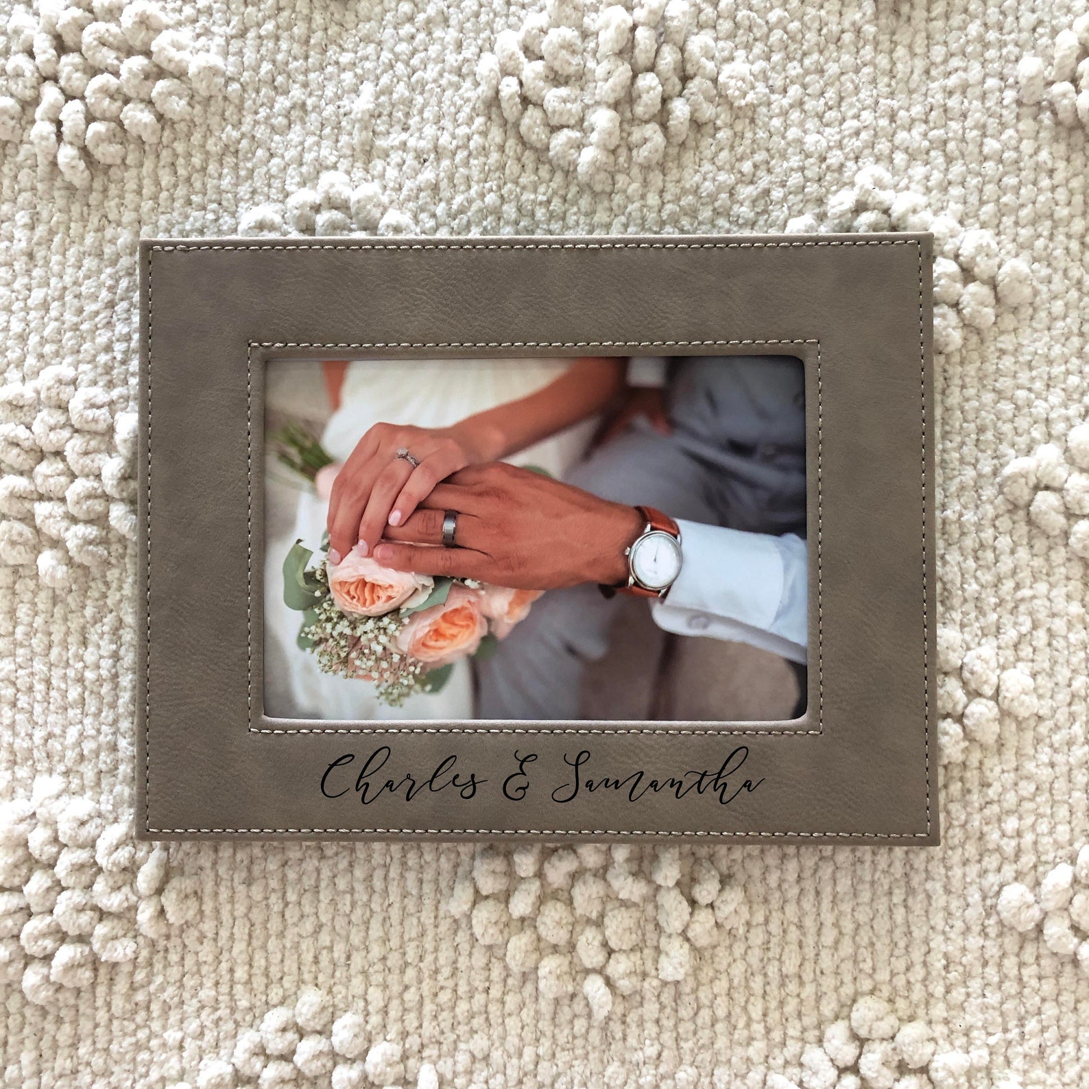 Custom Names Picture Frame Engraved Wedding Picture Frames Etsy