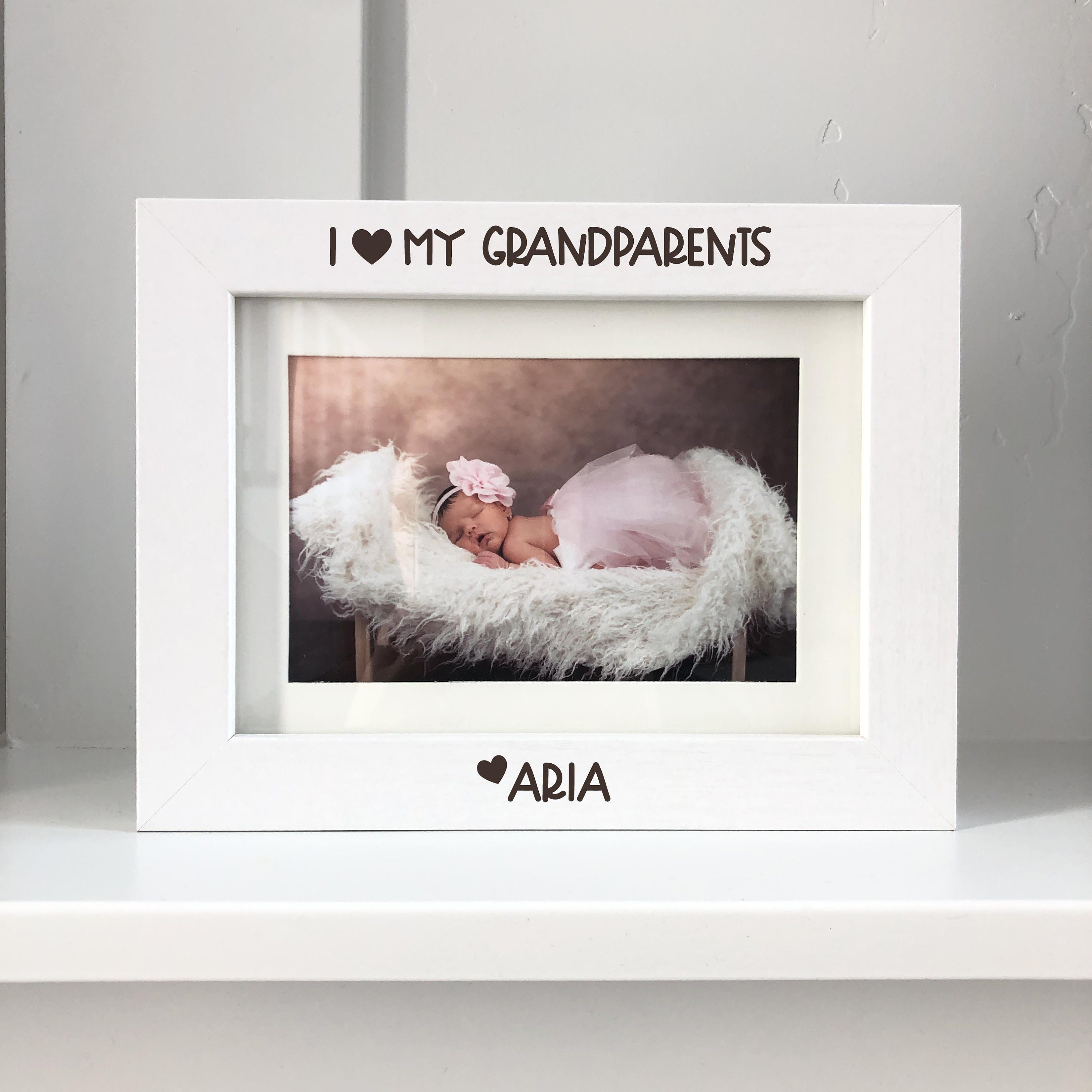 I Love My Grandparents Picture Frame Custom Picture Frame Etsy UK