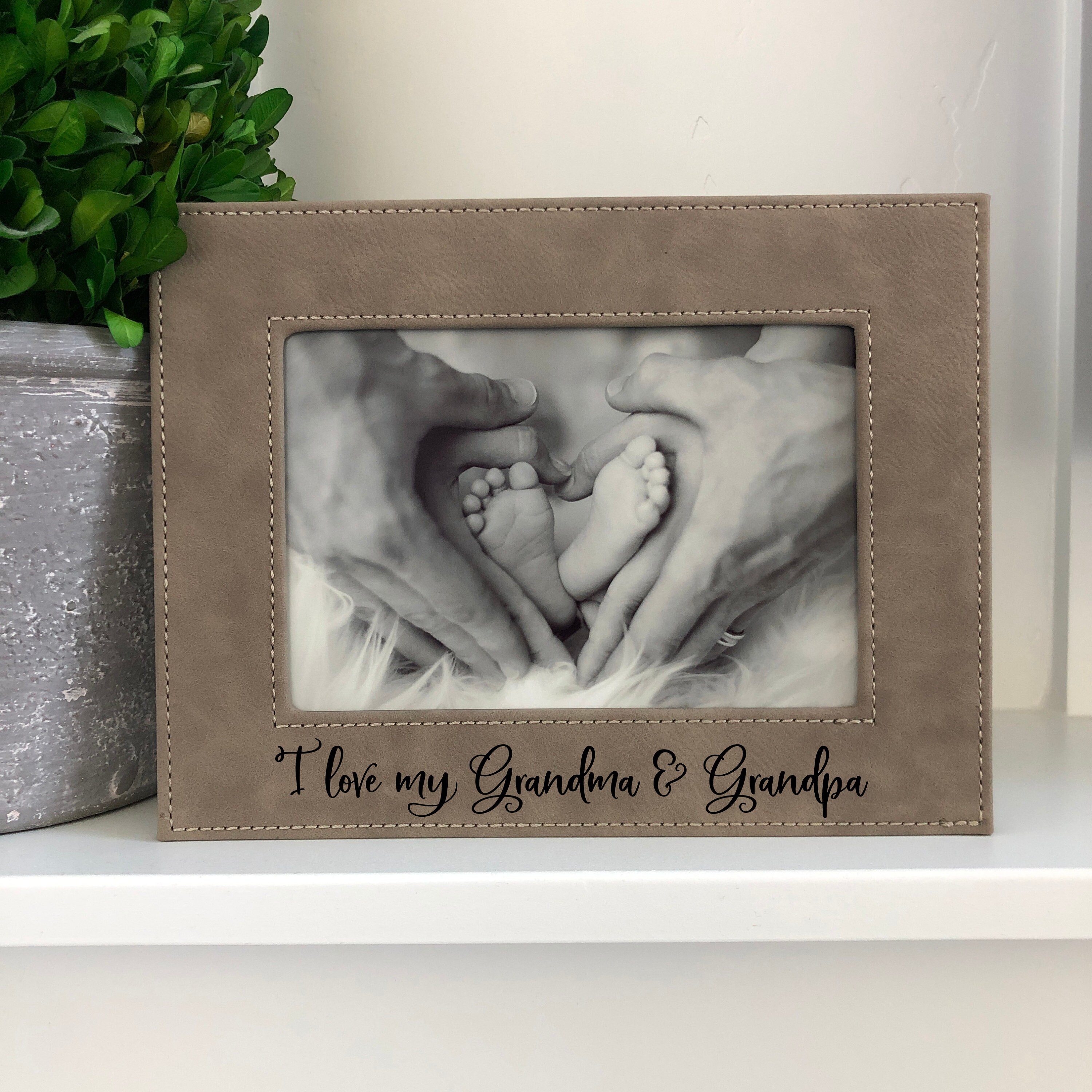 I love my Grandma & Grandpa Picture Frame Christmas Gift Etsy