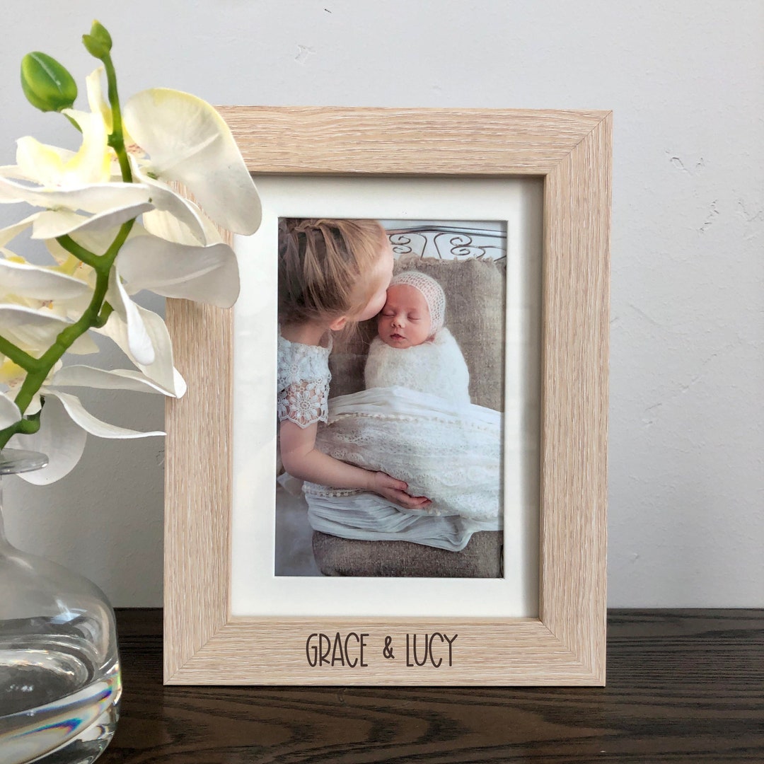 Sister Picture Frame, Engraved Picture Frame, Sister Names Picture