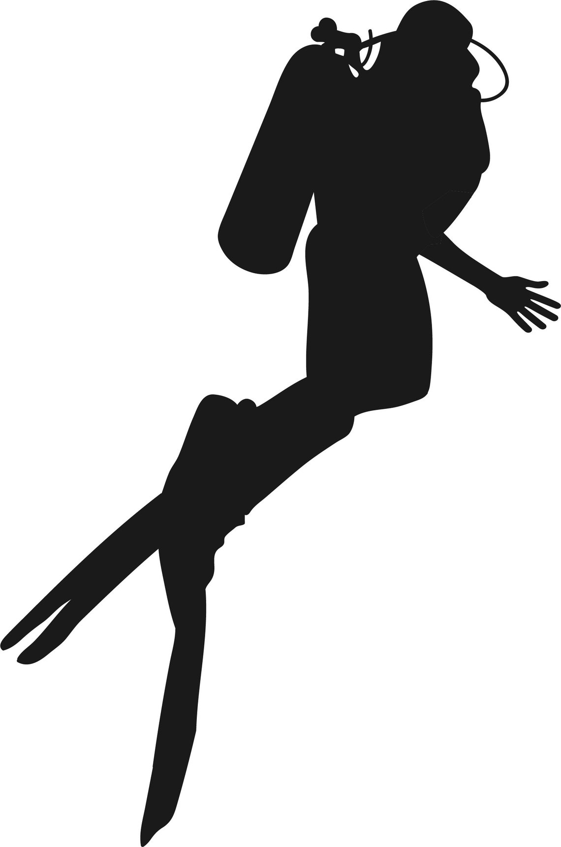 Scuba Diver Silhouette Clip Art Set, PNG Files Etsy Canada