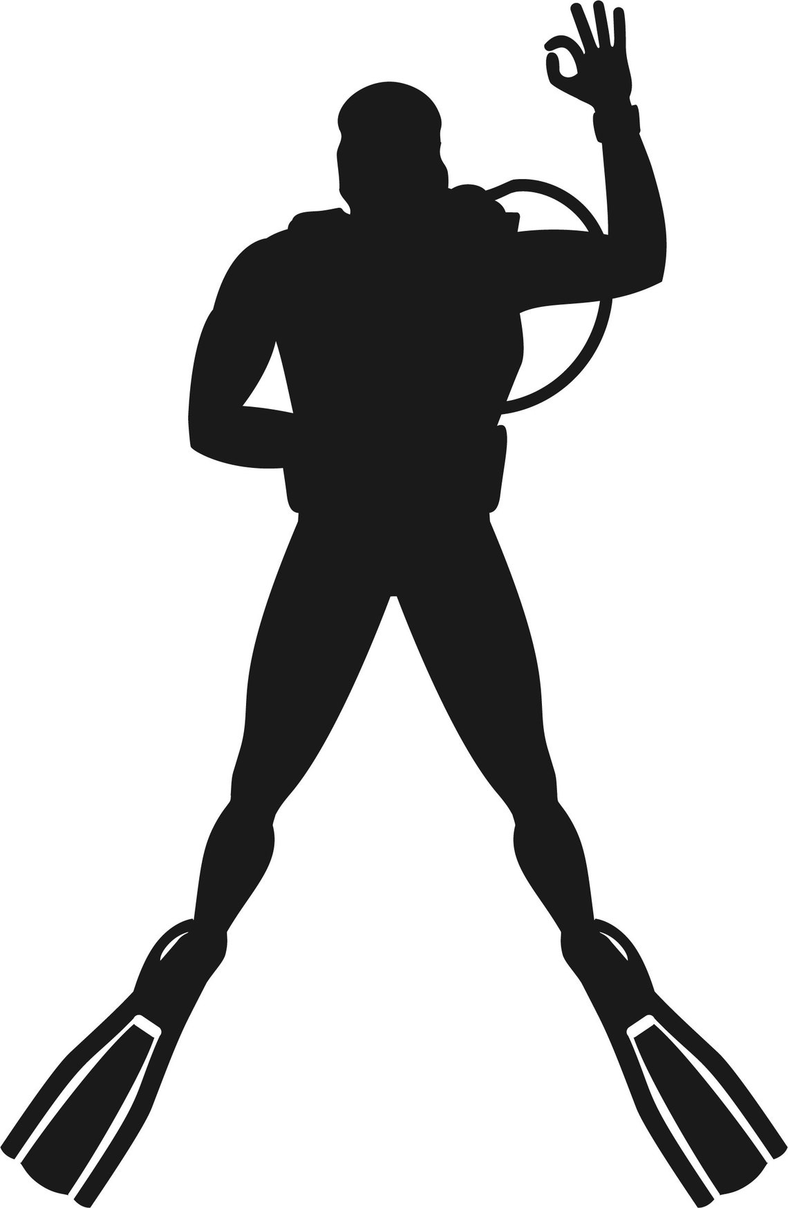 Scuba Diver Silhouette Clip Art Set, PNG Files Etsy Canada