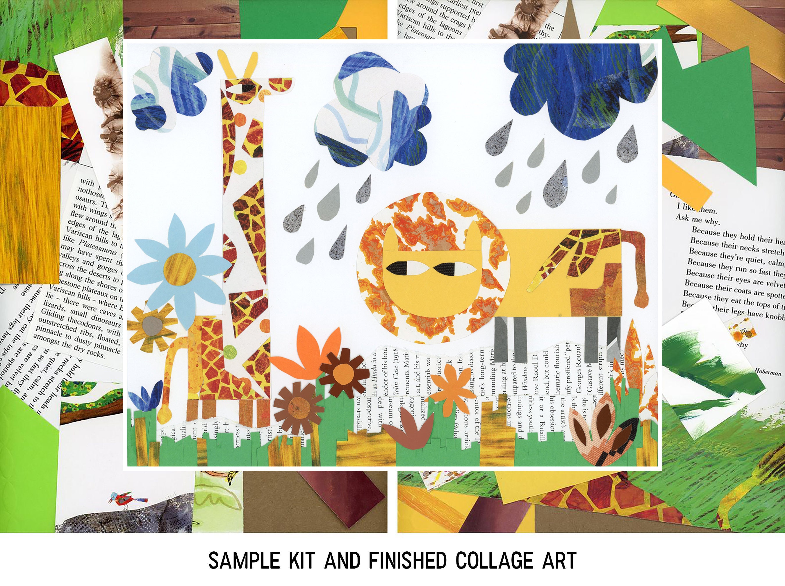 Eric Carle Animal Collage Art Kit Kids Craft Kit DIY Wall | Etsy