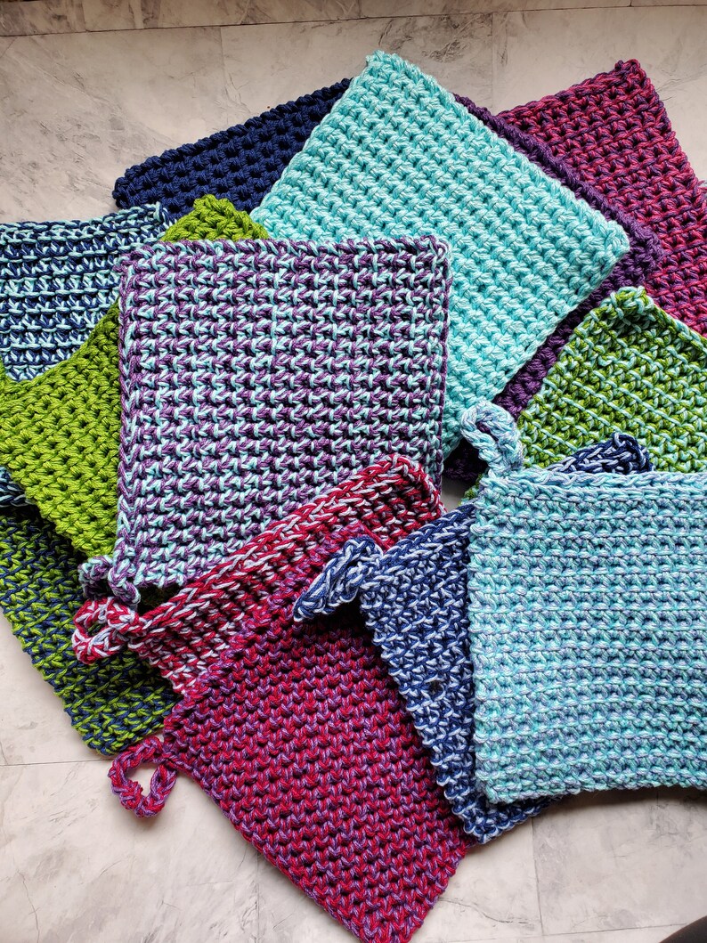 Knitted Pot Holder Handmade Pot Holder Kitchen Accessories ...