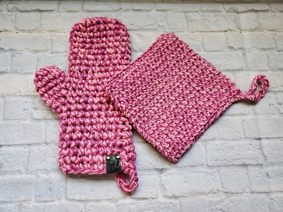 POT HOLDER & OVEN MITT SET