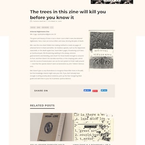 Arboreal Nightmares Mini Zine image 3