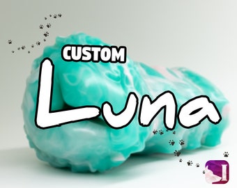 Luna - Marbled Silicone Masturbator - Fantasy Sex Toy - With a Suction plug