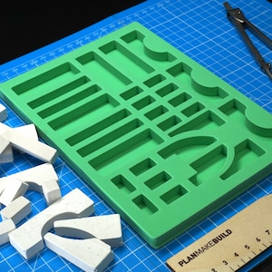 Mold for bricks (01) DIY miniature bridge school project | MINIMUM ORDER Quantity 3 pcs