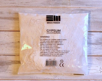 Plaster of Paris, Gypsum, calcium sulfate(100%) 380 grams molding powder, for casting mold