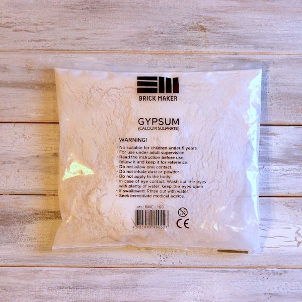 Plaster of Paris, Gypsum, calcium sulfate(100%) 380 grams molding powder, for casting mold