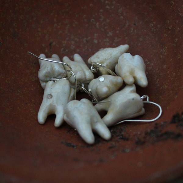 Dents Boucles d’oreilles / Anatomie humaine Bijoux / Anatomique / Orthodontie Dentiste Cadeau / Horror Fangs Tooth