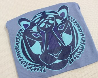 Damen Tiger Grafik Muskel Tank Top