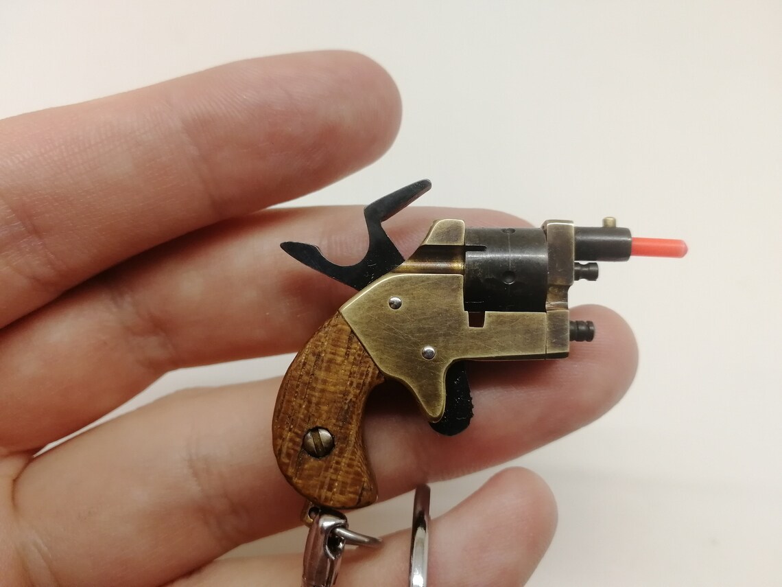 Exclusive handmade keychain miniature model gun Etsy