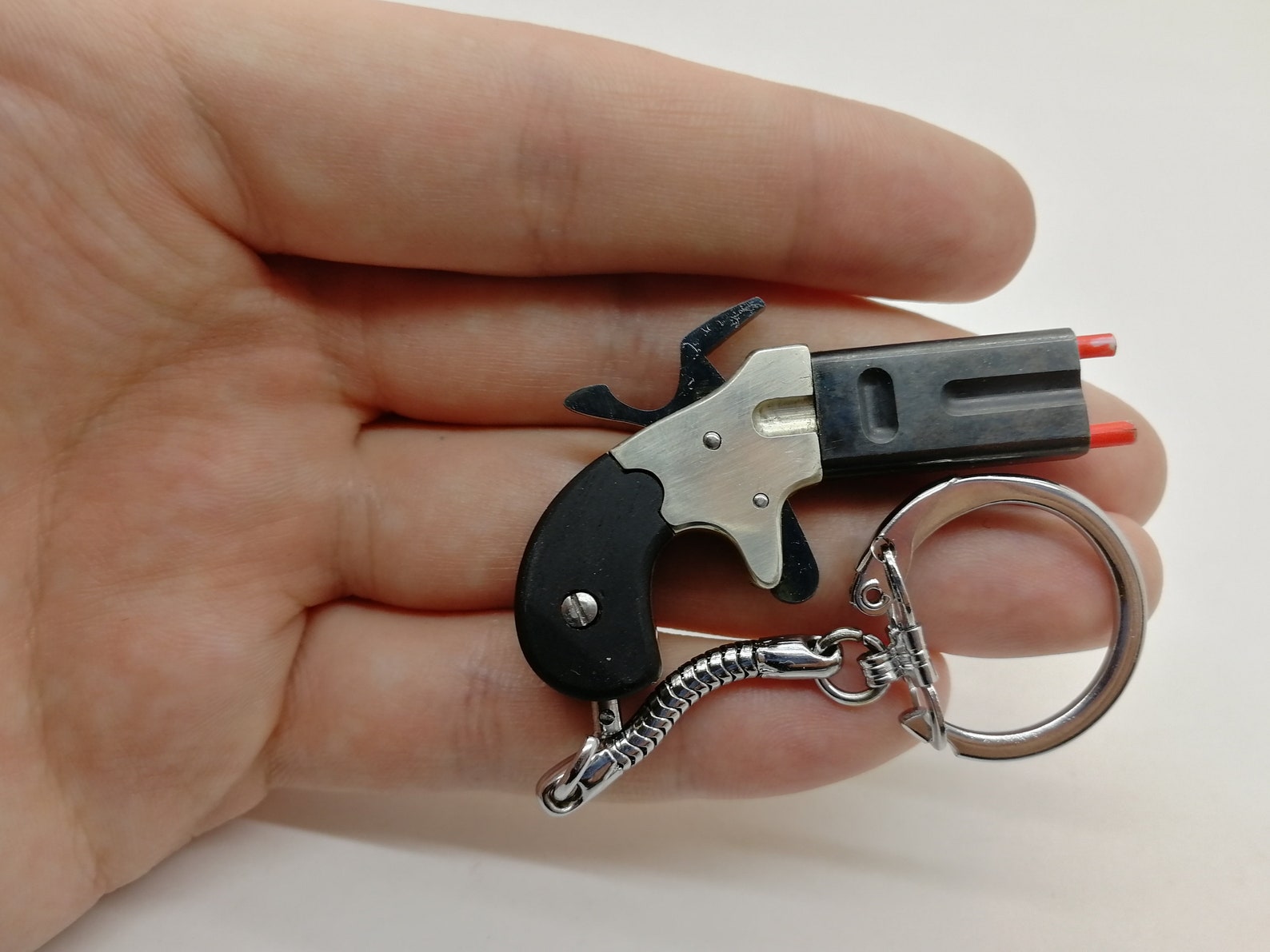 Unique handmade keychain derringer weapon model Etsy