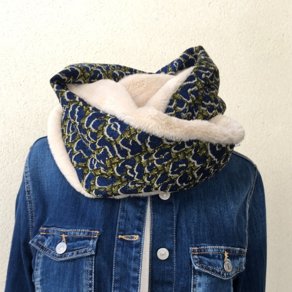 Snood  brillant fourrure femme