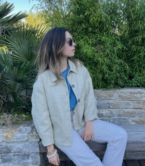 NATURAL LINEN JACKET