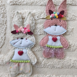 Hasen Applikation für Schultüte oder Kissen zum selbst aufnähen/kleben