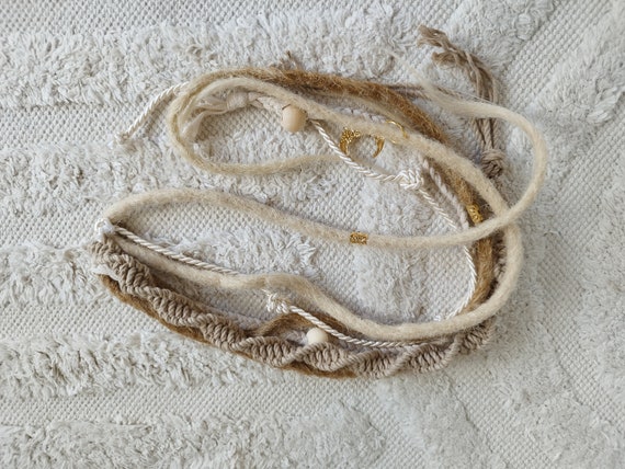 Dreadwrap, macrame, dreadlooks, clip in hairpiece