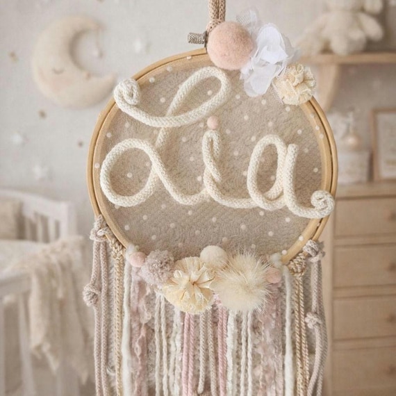 Dreamcatcher with a name. A unique piece just for you.