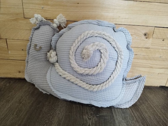 cuddly pillow, decorative pillow, snail