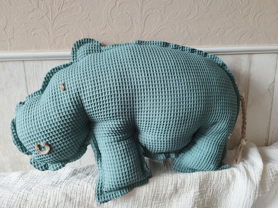 cuddly pillow hippo, hippo