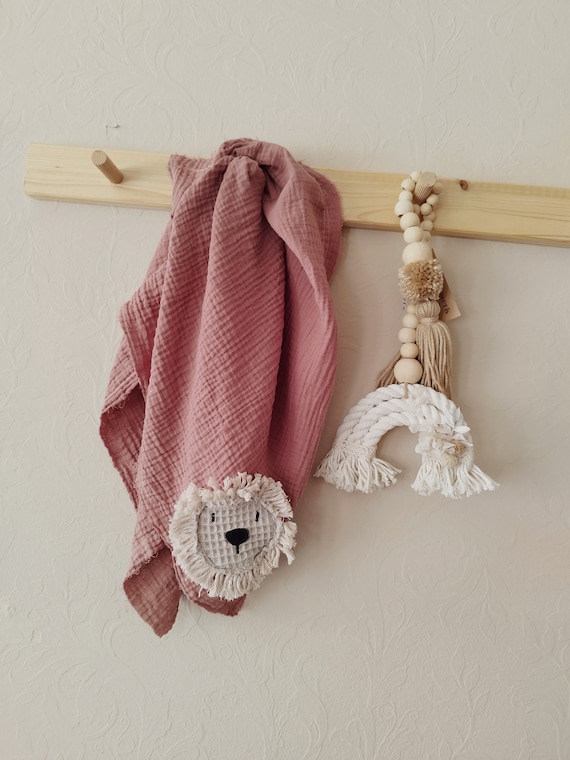 Triangular scarf, neckerchief for children with lion motif.