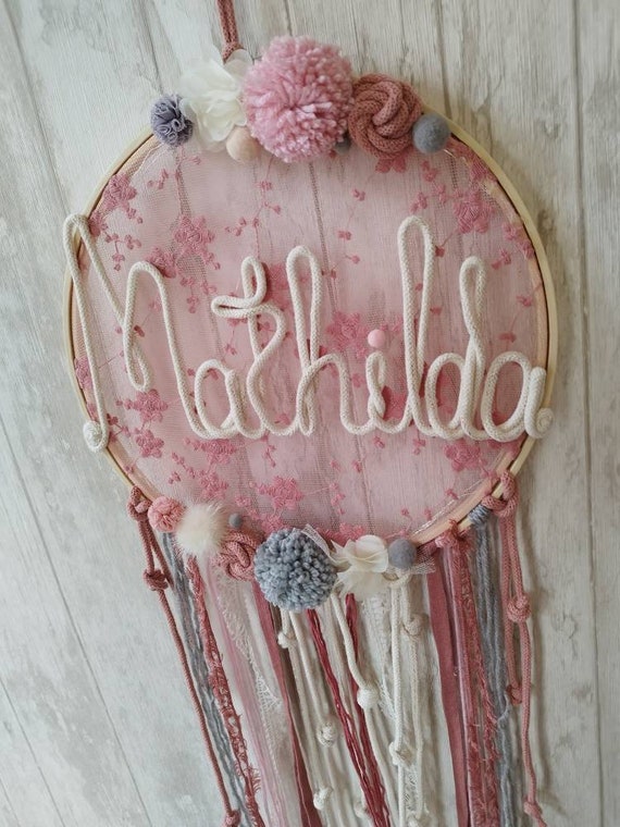 dream catcher with name and lighting