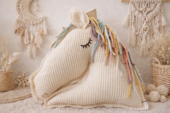 Horse cushion, cuddly cushion, horse head