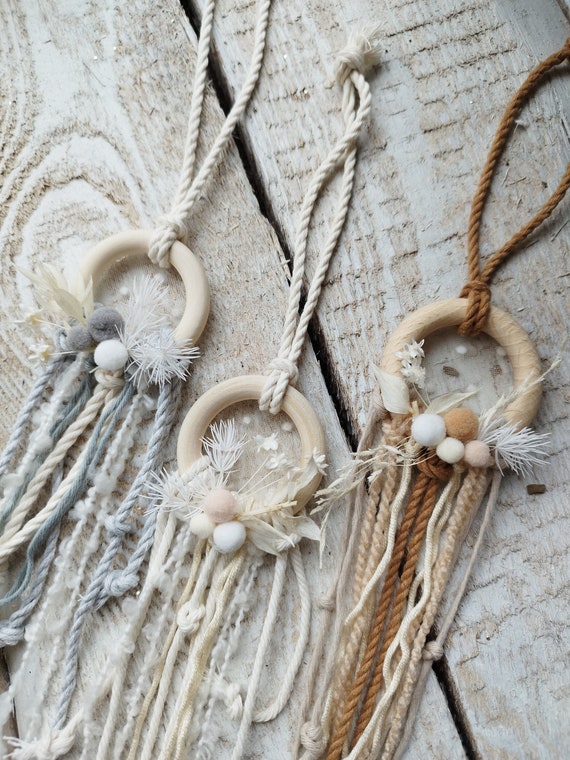Mini dream catcher, dream catcher, gift tag, guest gift