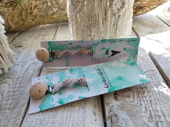 Baby pacifier chain with gift packaging