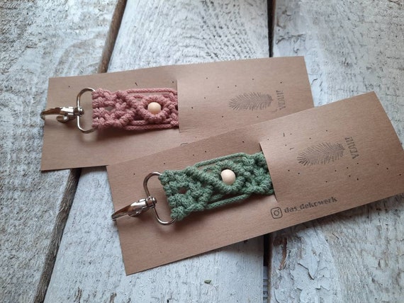 Gosser macrame keychain, pendant