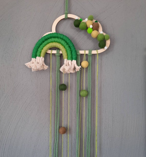 Clouds Mobile/ Wall Hanging/ Hair Clip Holder