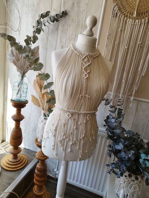 Macrame Top, Top, Festival Outfit