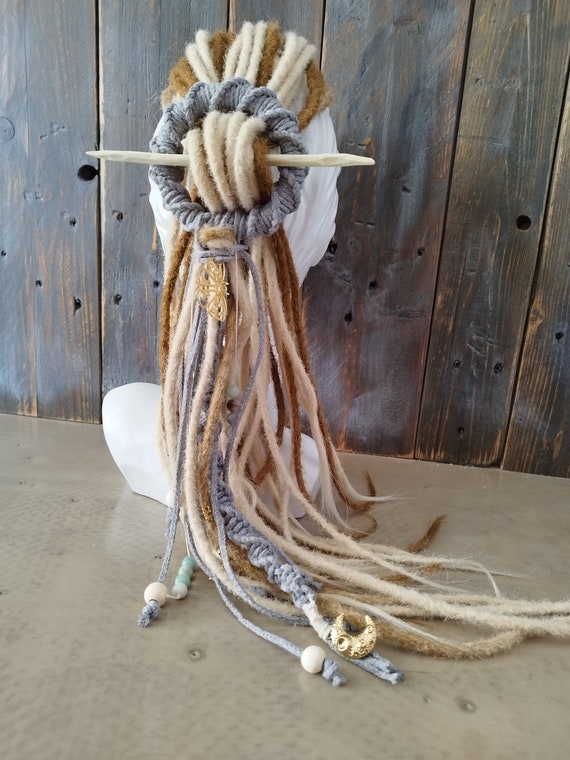 Dreadring, macrame, for dreadlooks and normal hair