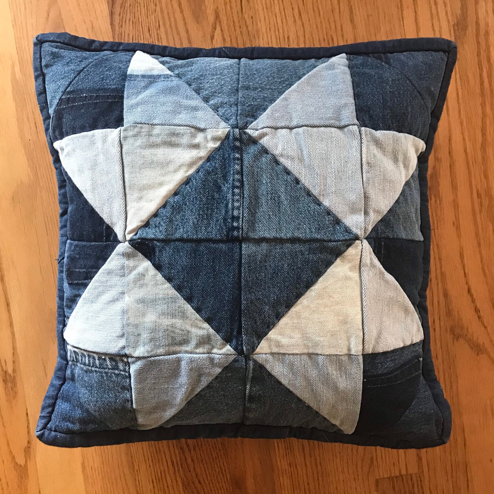 Hand Quilted Star Pillow - Etsy