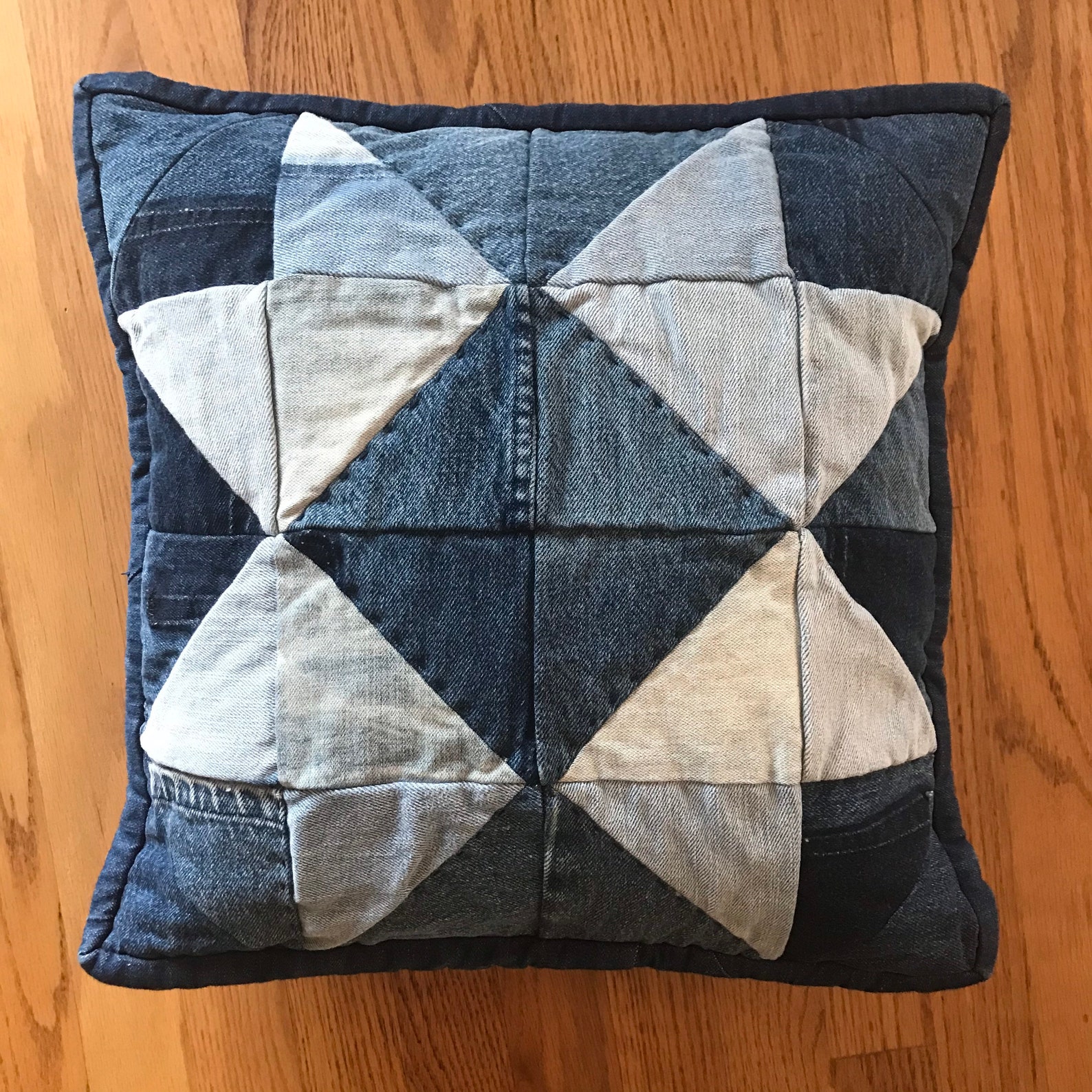 Hand Quilted Star Pillow Etsy