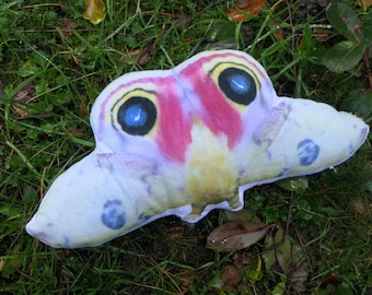 Moth Pillow: Io Moth (Automeris io) male soft pillow by Bart Coppens! Super cute collectible item.
