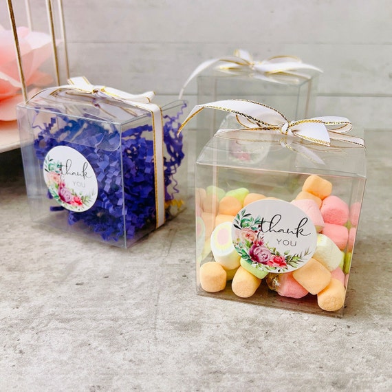 Cajas de Regalo pequeñas con cinta para decoración de bodas y fiestas, caja  de cartón para