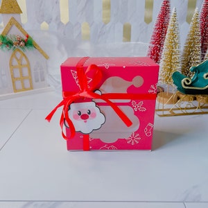 12 Pcs Christmas Cookie Boxes Gift Boxes,Bakery Cupcake Xmas Gift Boxes With Clears Window And Tagsdiy Cake Boxeschristmas Party Supplies