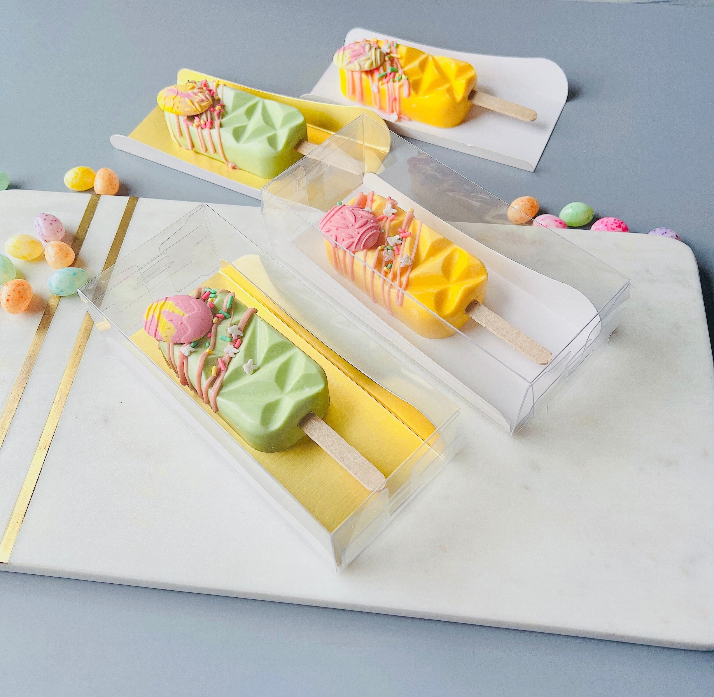 10 Sets Clear Cakesicle Boxes Popsicle Box Clear Cake Pop Box