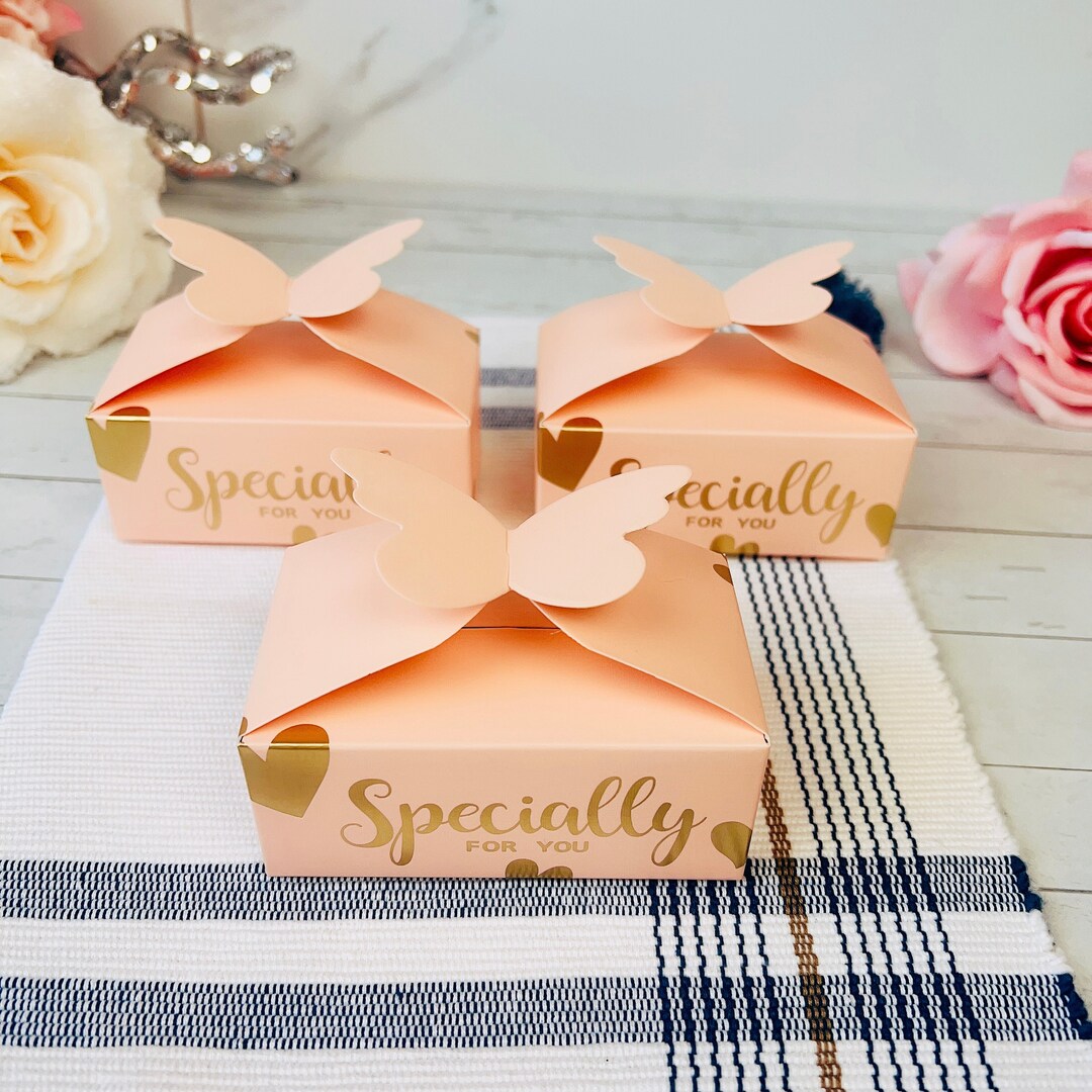 50 Pcs Butterfly Wedding Favor Boxes Party Favor Box Special for You Butterfly Small Candy