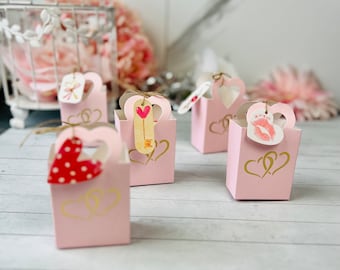 50 Baby Shower Favor Boxes | Pink Candy Treat Boxes for Baby Shower Guests | Baby Girl Shower Party Favors | Small Candy Gift Boxes