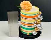 Plateau d'affichage à gâteau rond en acrylique, outil de base, lisseur de  bord, grattoir, décor