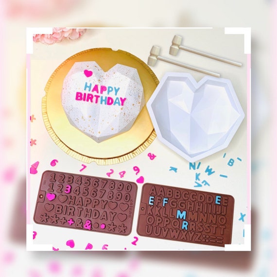 Breakable Heart Molds with Hammers - Silicone Chocolate & Cake