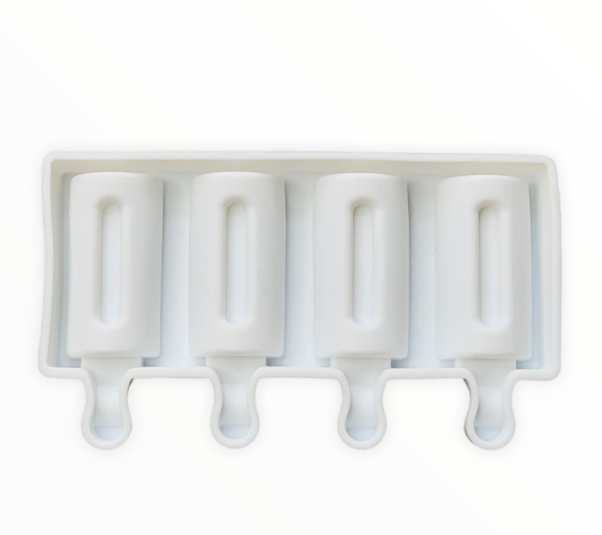 Pastry Tek Silicone Cylinder Popsicle Mold - 4-Compartment - 10 count box
