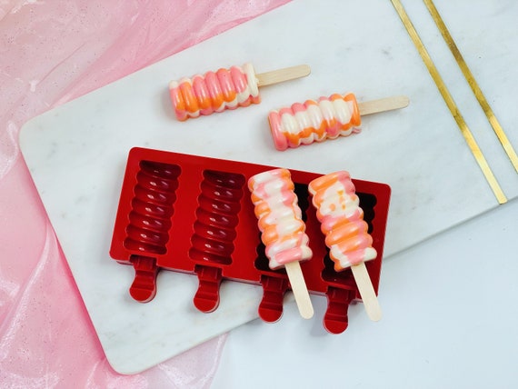 2 Pcs Swirl Popsicle Silicone Molds chocolate Candy Bar Molds cakesicle Mold ice Cream Molds cake Pop Baking Molds Etsy