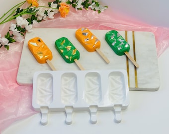 Sets of 2 Swirl Popsicle Silicone Molds/chocolate Candy Bar Molds/cakesicle  Mold/ice Cream Molds/cake Pop Baking Molds 